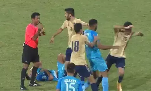 WATCH: India v/s Kuwait turns fight club, three red cards branded