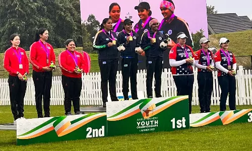Youth Archery World Cships: Indian women archers win compound team titles Youth Archery World Cships: Indian women archers win compound team titles