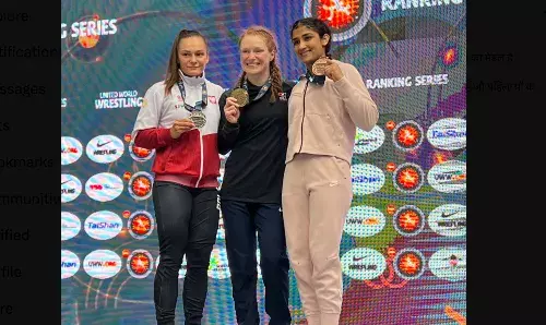 Sangeeta Phogat dedicates her bronze medal to women fighting crime