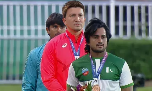 Standing on podium with a neighbour was beautiful: Pakistani javelin thrower Yasir Muhammad