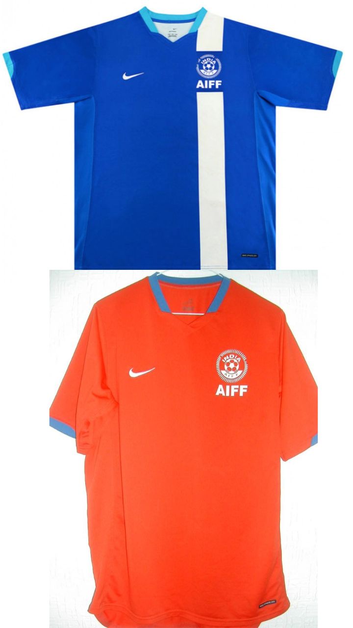 The Indian national football team jersey over the years