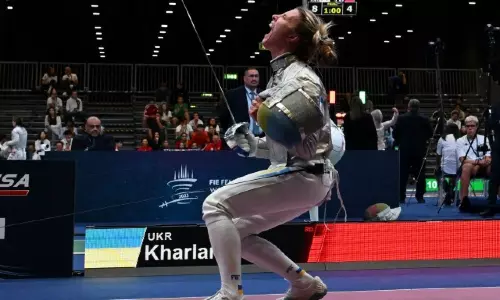 Ukrainian fencer disqualified after refusing to shake hands with Russian opponent Ukrainian fencer disqualified after refusing to shake hands with Russian opponent