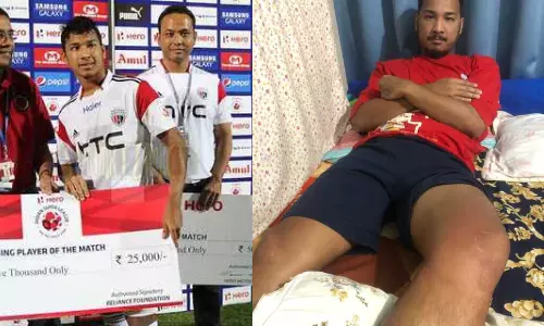 Alen Deory, once a promising forward, struggles to preserve his football dream