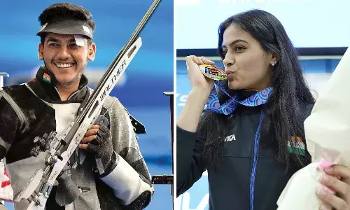 Manu Bhaker, Aishary Pratap Singh Tomar,