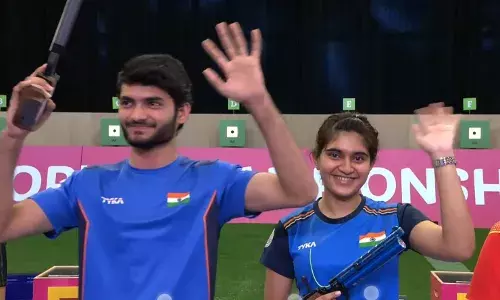Shiva Narwal, Esha Singh win Indias first ever mixed team gold at Shooting World Championships