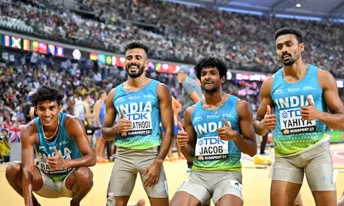 Indian mens relay team finishes 5th at World Athletics Cships 2023: Watch
