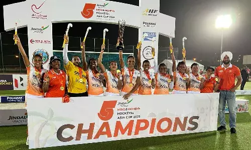 Indian womens team wins Hockey 5s Asia Cup