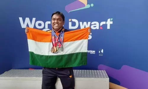 Paralympic Athlete Mark Dharmai becomes the first Indian to secure a gold medal in boccia at World Dwarf Games