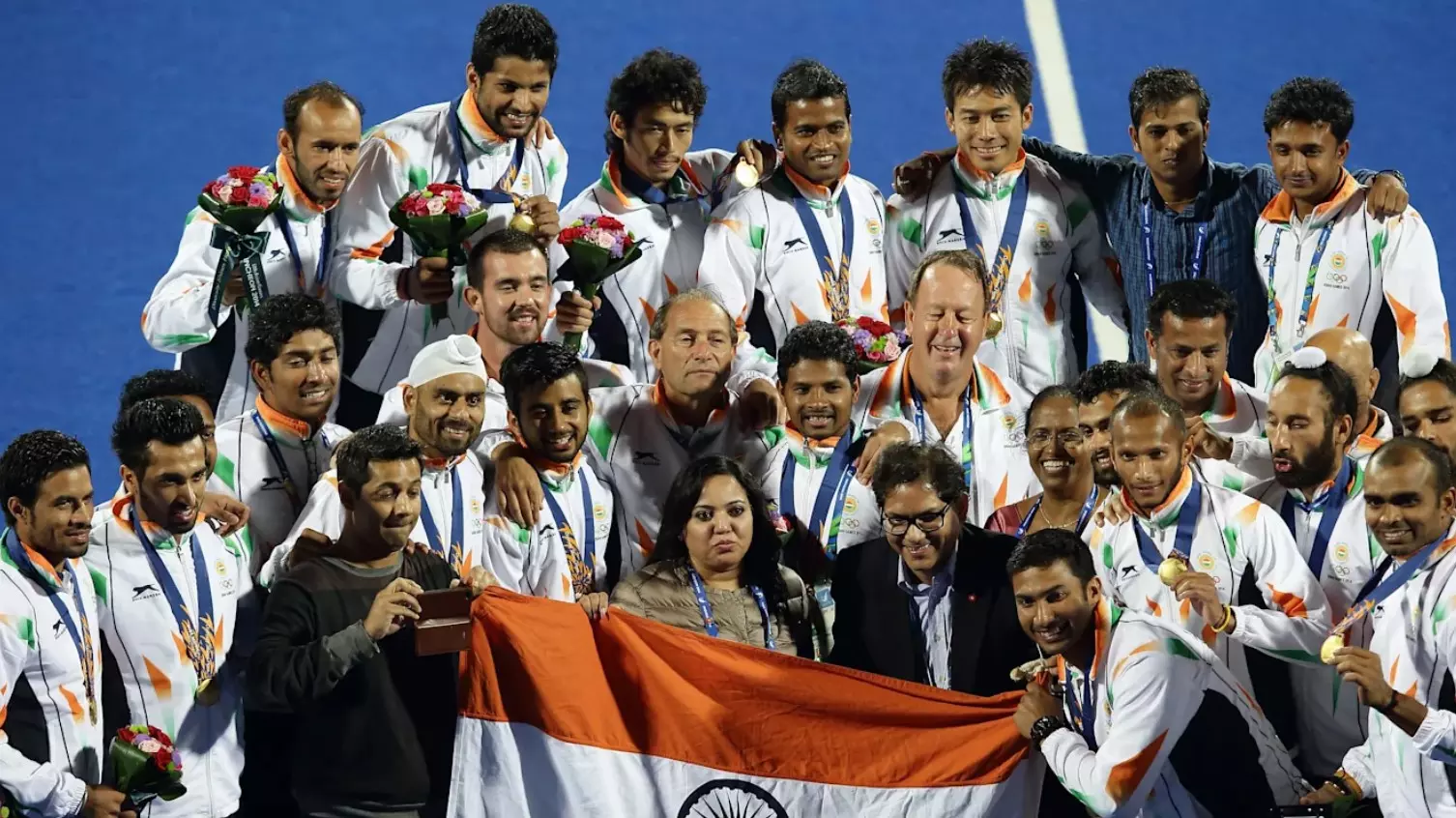 Indian mens hockey team won its third gold medal at the Asian Games in 2014.