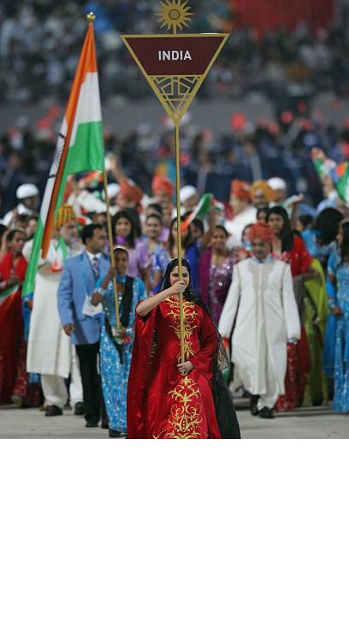 India at Opening Ceremony of Asian Games