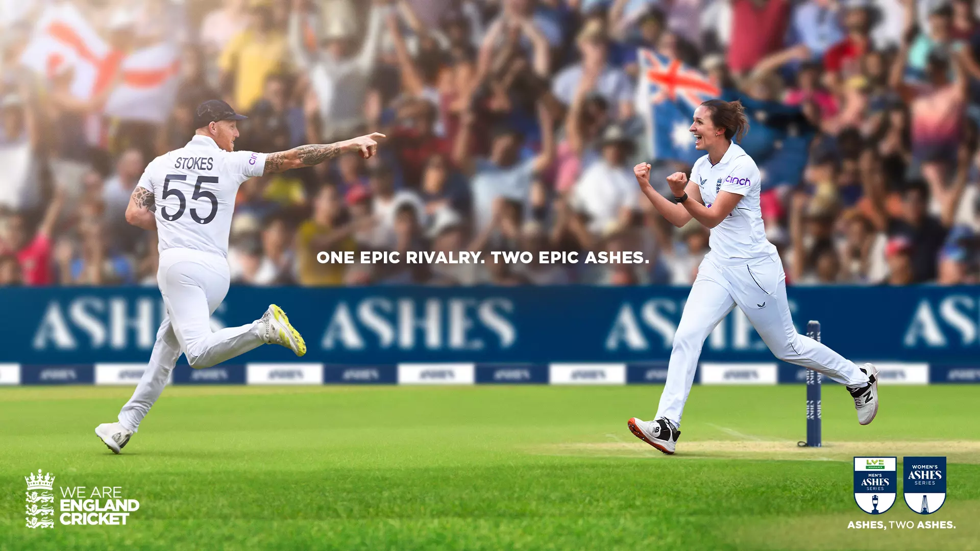 The campaign Ashes, Two Ashes was a big hit for the English Cricket Board.