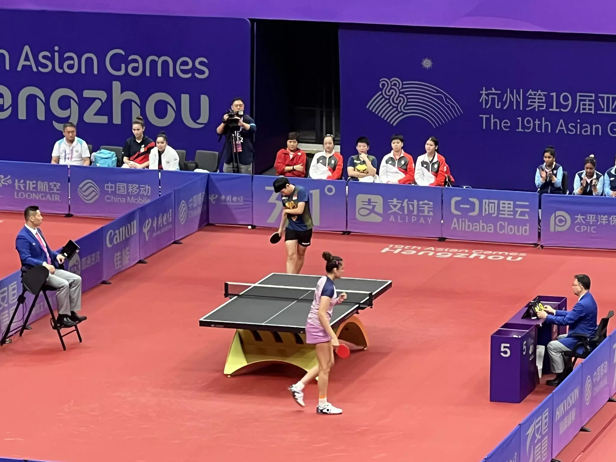 Asian Games Table Tennis Womens doubles medal confirmed- Updates, Scores, Results