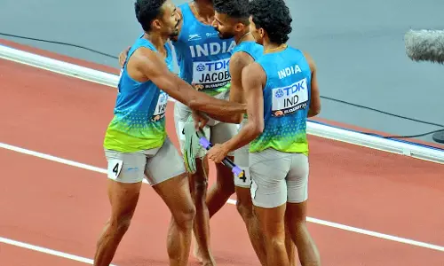 World Relay Cships: Indian mens 4x400m team fail to finish, Rajesh Ramesh picks up injury