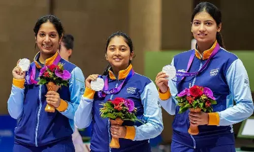 Asian Games 2023: Indian shooters open account with a silver medal
