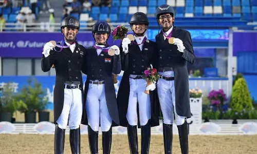 Pride of Indian flag biggest motivation- Dressage gold winning team
