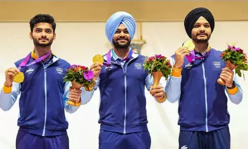 Asian Games 2023: Indian mens team wins 10m air pistol gold medal