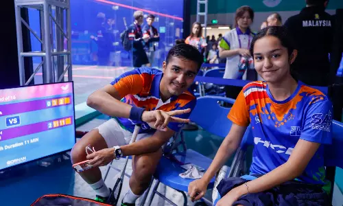 Squash: Abhay-Velavan, Anahat-Joshna storm into Asian Doubles Cships semis Squash: Abhay-Velavan, Anahat-Joshna storm into Asian Doubles Cships semis