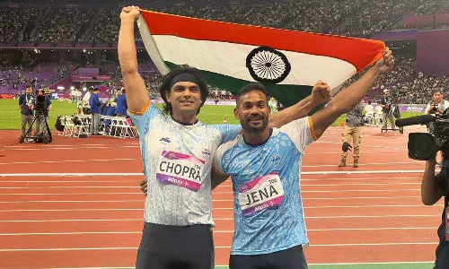 Neeraj Chopra and Kishore Kumar Jena