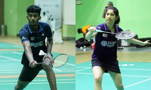 Ayush Shetty and Tara Shah Badminton