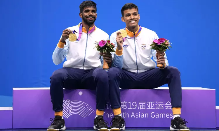 Satwiksairaj Rankireddy and Chirag Shetty Badminton