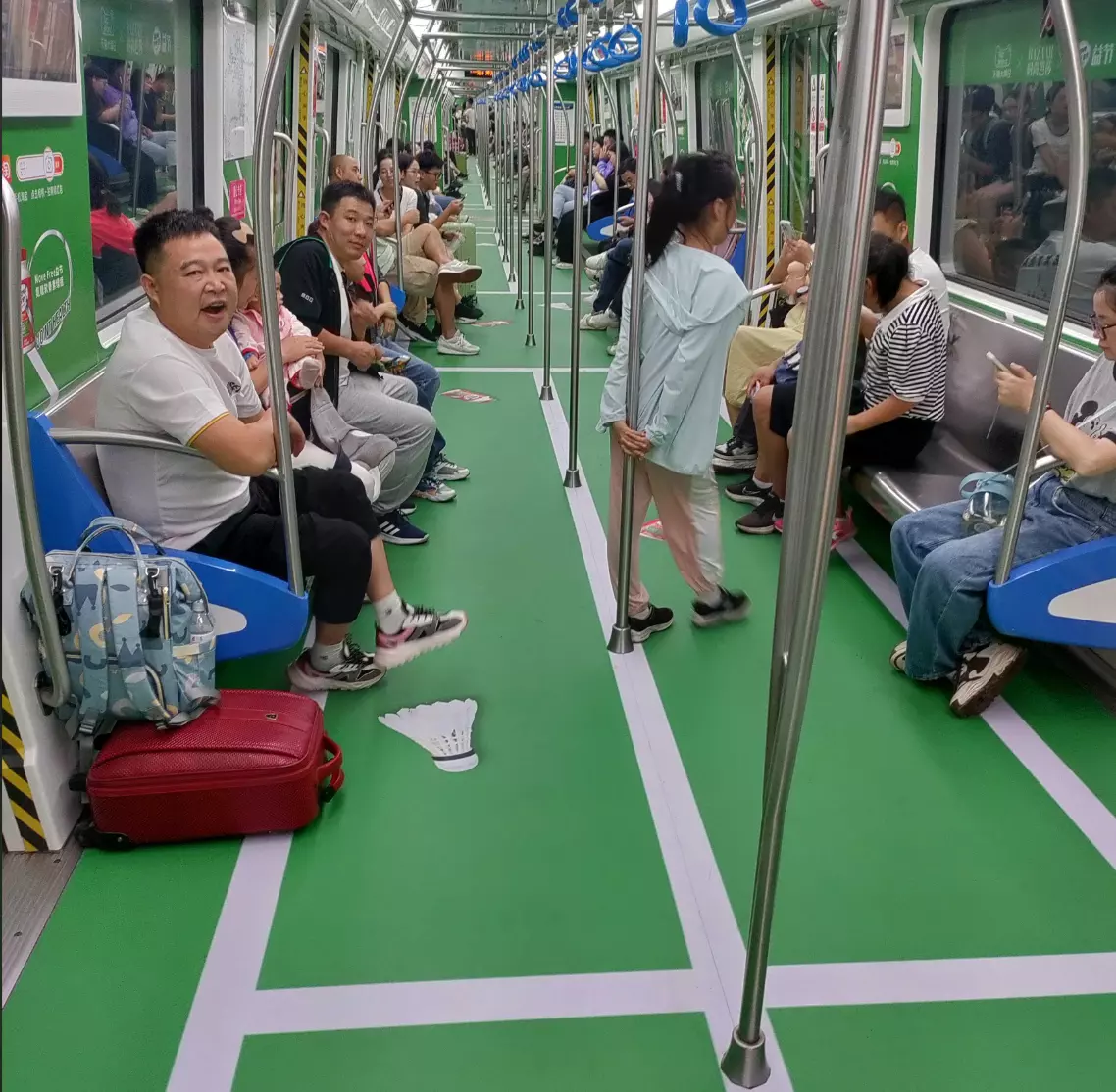 An Asian Games-themed metro