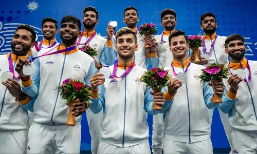 Team India settling for silver in Badminton at the Asian Games for the first time ever