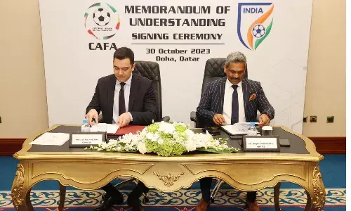 Historic MoU between AIFF and CAFA to enhance Indian Footballs global presence