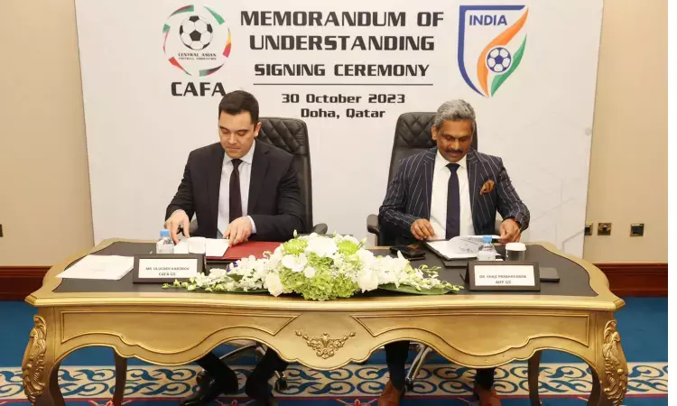 Historic MoU between AIFF and CAFA to enhance Indian Footballs global presence Historic MoU between AIFF and CAFA to enhance Indian Footballs global presence