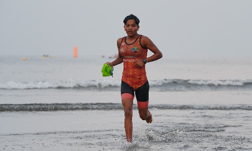 Numbness, Jellyfish bite: Here is how Mansi won National Games triathlon gold Numbness, Jellyfish bite: Here is how Mansi won National Games triathlon gold