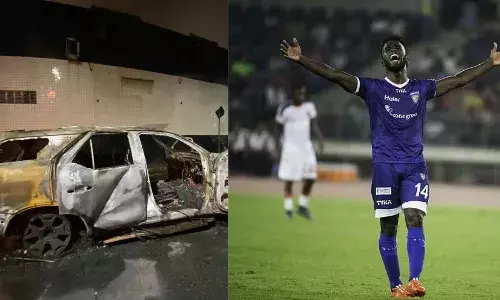 Chennaiyin icon Mendozas car torched by Santos fans amid historic relegation Chennaiyin icon Mendozas car torched by Santos fans amid historic relegation