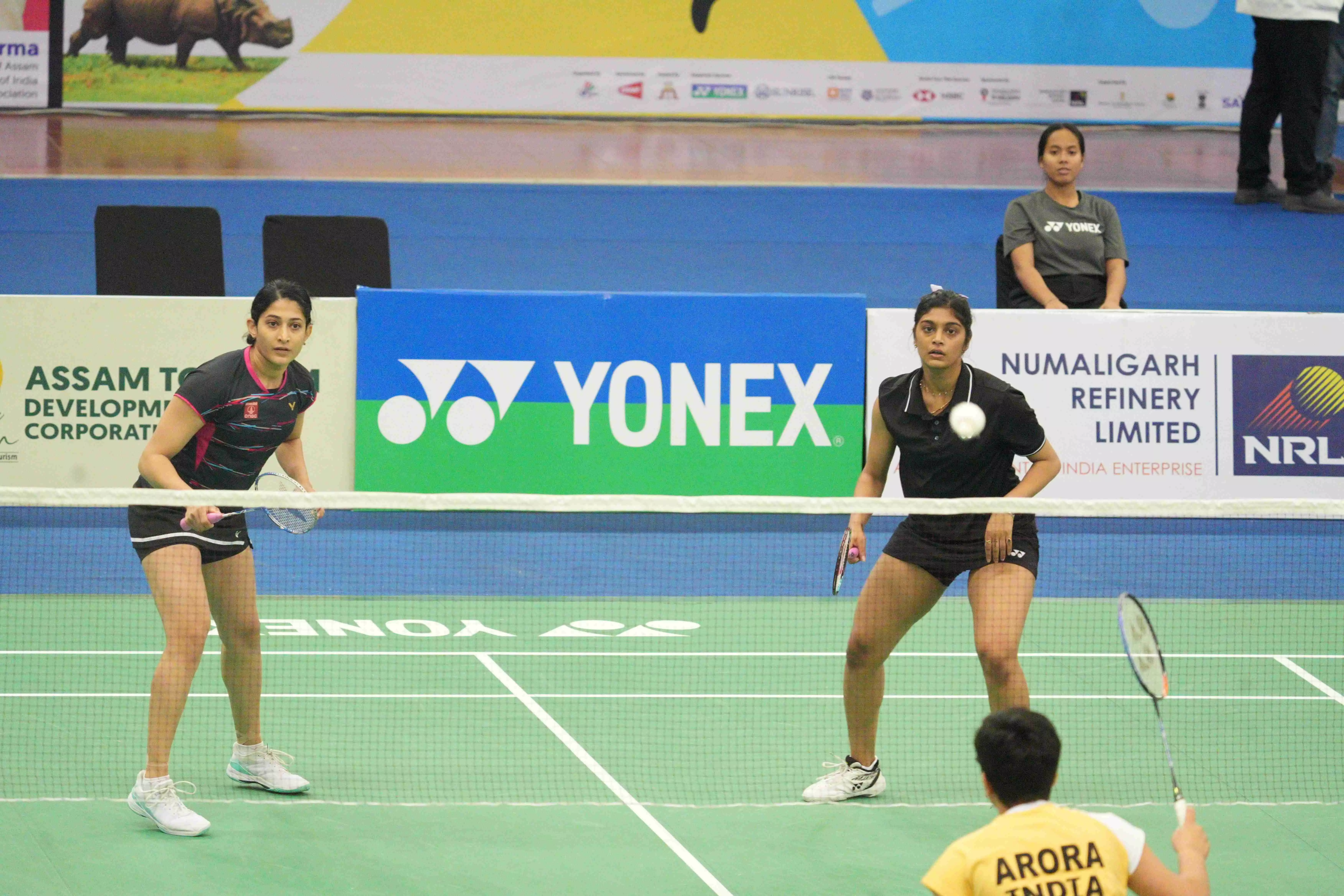 Ashwini Ponnappa and Tanisha Crasto in action on day 3