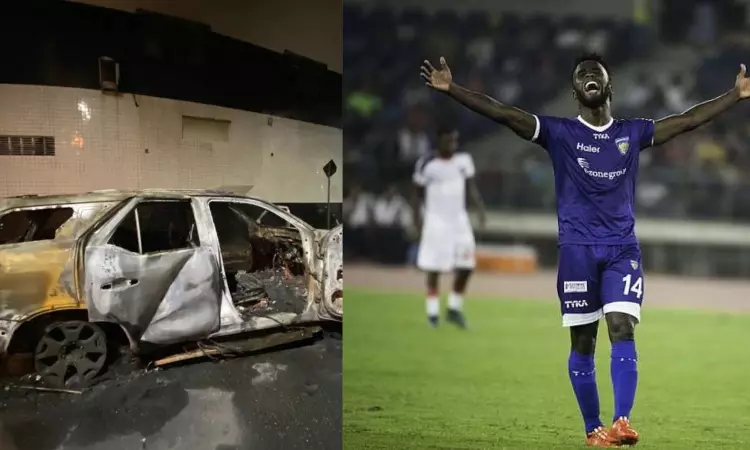 Chennaiyin icon Mendozas car torched by Santos fans amid historic relegation