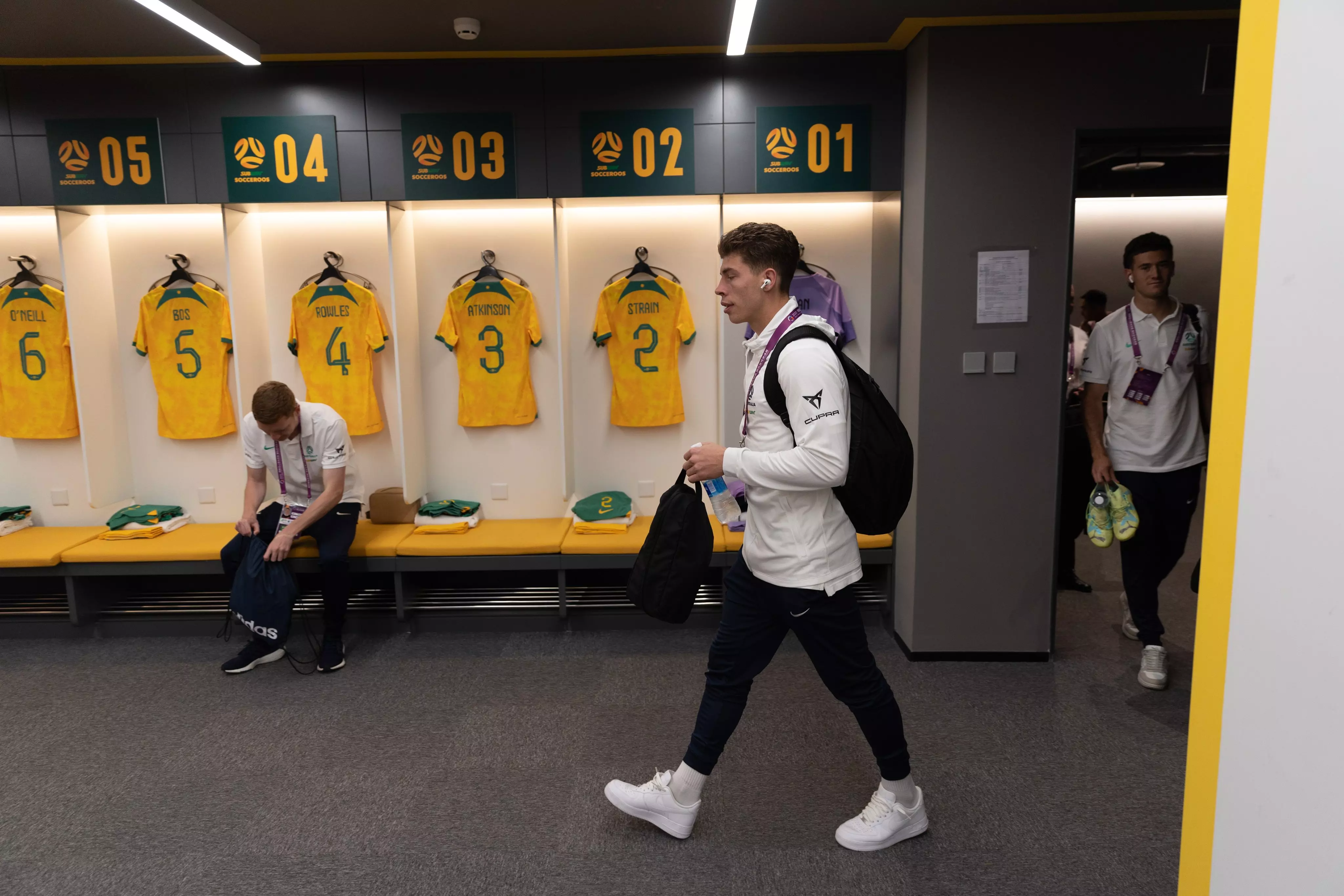 Jordan Bos ahead of his first start for Australia (Friendly against Argentina on 15th June 2023)