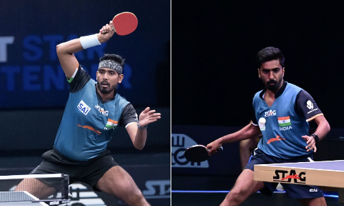 Achanta Sharath Kamal and Sathiyan Gnanasekaran Table Tenns