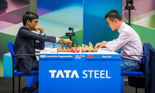 Praggnanandhaa becomes Indias no. 1 after beating world champ Ding Liren