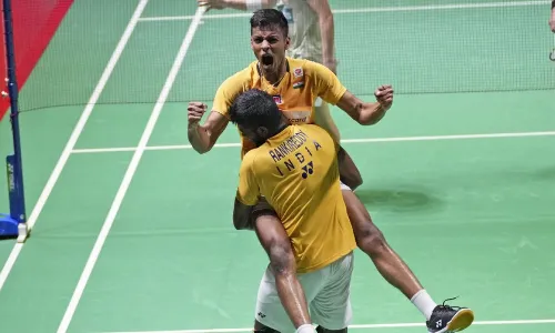 Satwiksairaj Rankireddy and Chirag Shetty Badminton