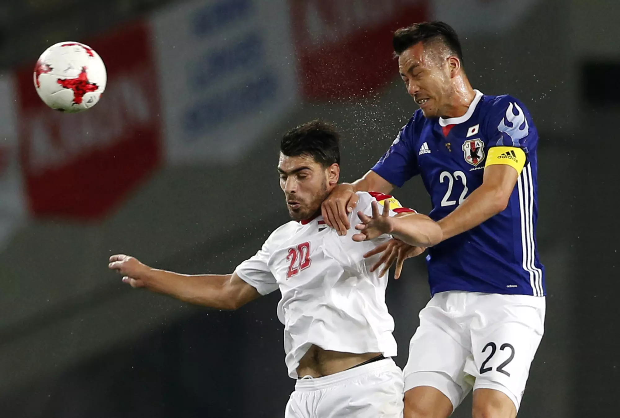 Syria v Japan in 2018 FIFA WC Qualifiers (Image credits - AP)