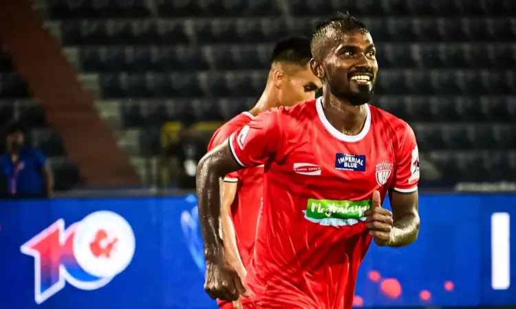 NorthEast United FC climb to 7th spot with a late win against Kerala Blasters FC NorthEast United FC climb to 7th spot with a late win against Kerala Blasters FC