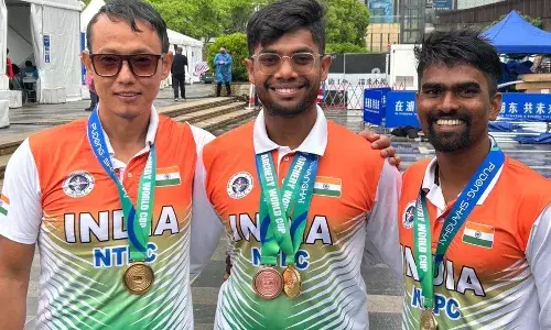 Archery WC: Indian mens recurve team upset Olympic champions Korea to secure historic gold
