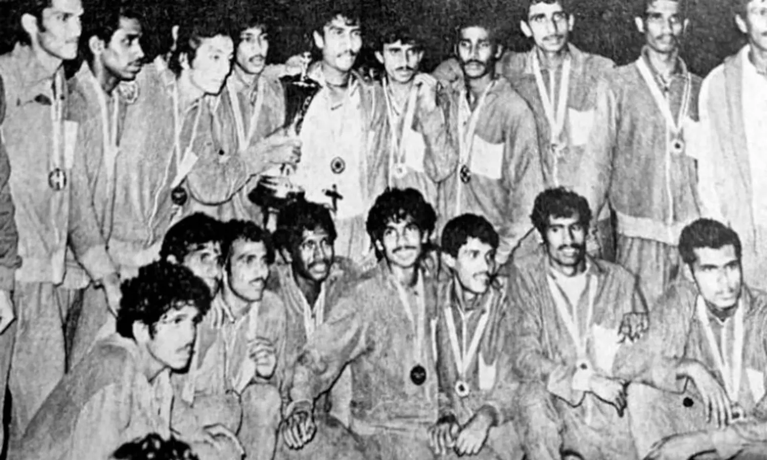 The 1974 Asian Youth Championship winning Indian team. (Photo credit: AIFF)