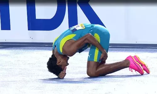 Explained: Rajesh Ramesh limped at World Relays, why do athletes suffer from cramps?