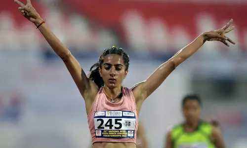 K.M. Deeksha smashes national women’s 1500m record in Los Angeles