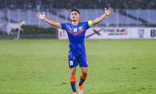 Before final bow, Sunil Chhetri battles pent-up emotion