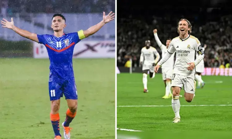 Ballon dOr winner Luka Modric hails Sunil Chhetri as legend of the game