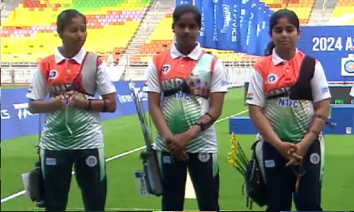 Young Indian archers clinch four team medals at Suwon Archery Asia Cup Young Indian archers clinch four team medals at Suwon Archery Asia Cup
