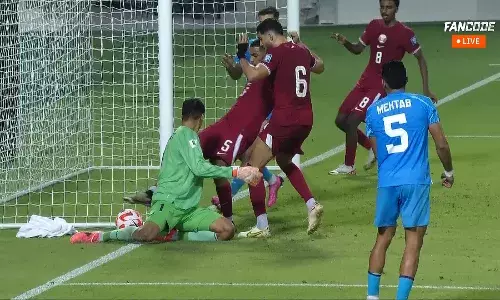 Controversy and drama surround Qatars equalizer against India