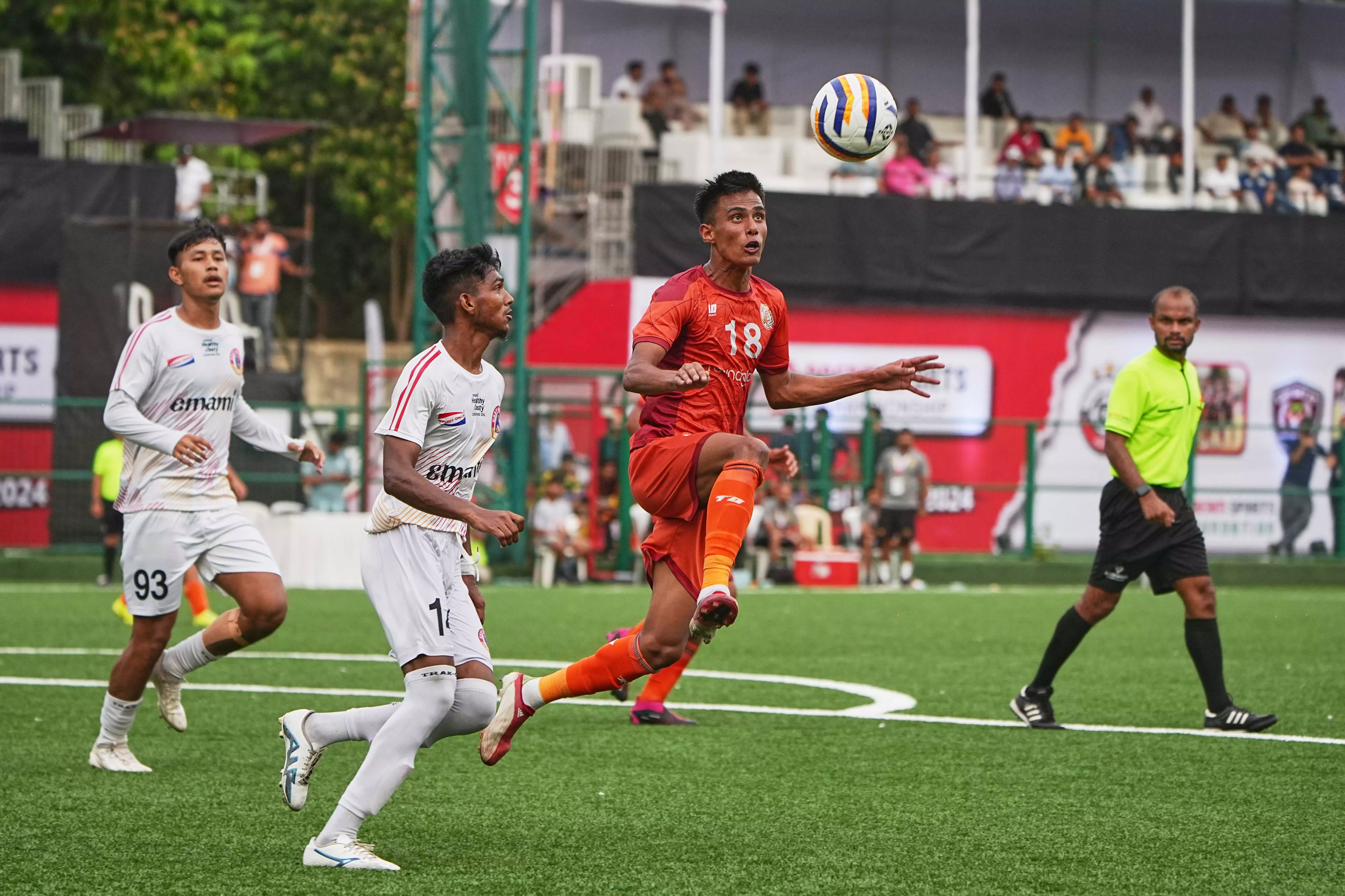 Punjab FC player attacking the ball. (Photo Credit: DSF)