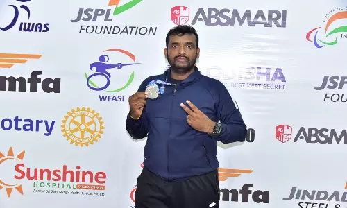 Rakhal Kumar wins silver in epee mens wheelchair fencing in France