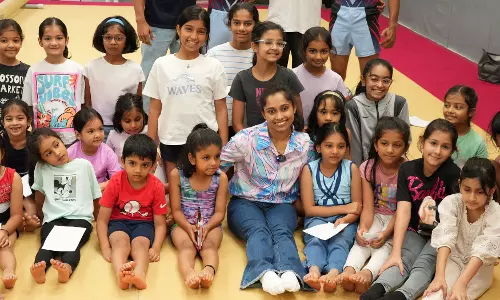 Dipa Karmakar inspires young gymnasts at Leap Gymnastics in Mumbai