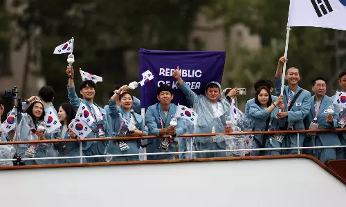 South Korea mistakenly introduced as North Korea at Olympic opening ceremony South Korea mistakenly introduced as North Korea at Olympic opening ceremony